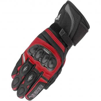 Gants de moto Orina Splash noir & rouge, petite