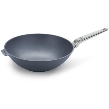Wok DIAMANT LITE PRO 34 cm, manche en acier inox, titane, WOLL