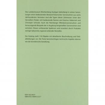 Die Sonnenuhren des Landesmuseums Württemberg Stuttgart: Bestandskatalog