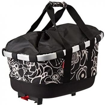 Klickfix Snap-It Bike Basket – 21L Black Floral Unisex