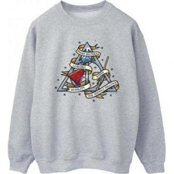 Felpa “The Deathly Hallows” per signore (bianca, XXL)