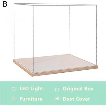 Handcrafted Miniature Dollhouse Kit with Light B2M4