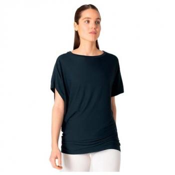 SUPER.NATURAL T-Shirt asymmetrisch geschnittenes W YOGA LOOSE TEE für Damen