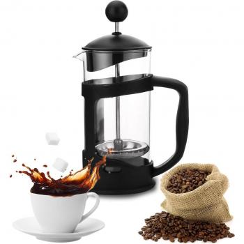 350ML Glass Coffee Pot with Stainless Steel Plunger