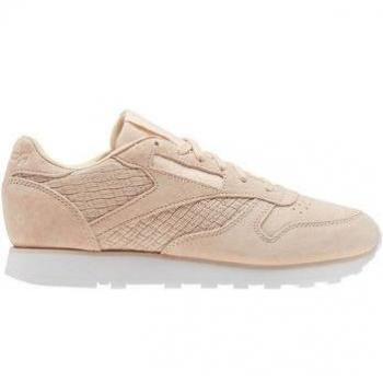 Reebok CL Lthr Woven Emb Fashion Sneaker
