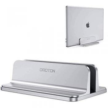 OMOTON Laptop Ständer aus Aluminium, vertikal verstellbar für MacBook und andere Laptops bis 17,3 Zoll