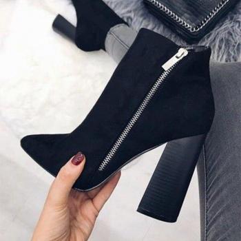 High Heeled Pointed Toe Party Dress Boots