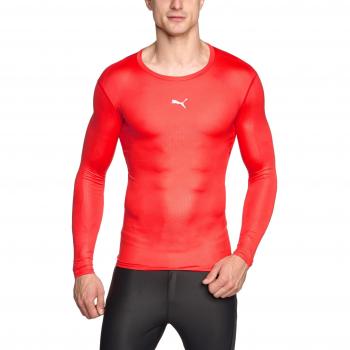 Puma Herren PB Core Long-Sleeve Kompressionstop – Rot – XL/XXL (XXL)