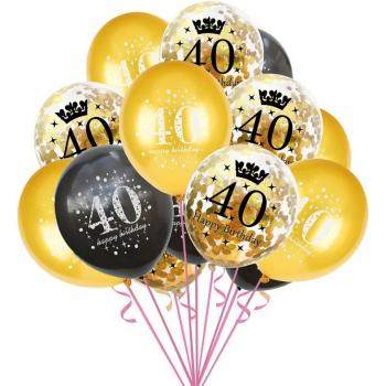 15PCS Birthday Age Number Balloons