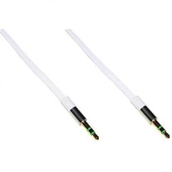 Cavo audio aereo 3,5 mm maschio/maschio LKGZ54 bianco