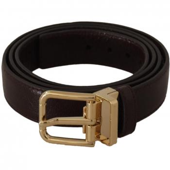 Dolce & Gabbana Stylish Brown Leather Belt