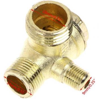 3-Way Male Thread Check Valve for Air Compressor