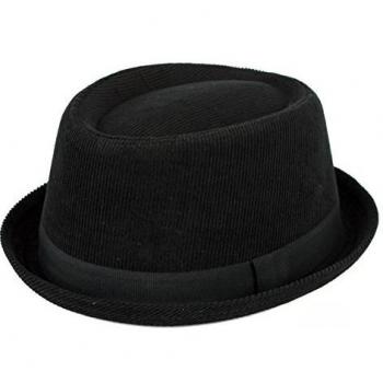 Classic Black Pork Pie Hat with a Chic Black Band