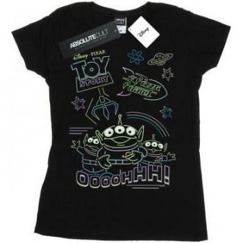 Disney XL Neon Little Green Men Tee (Black)
