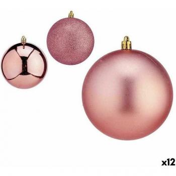 Palline di Plastica Rosso Natale 10x11cm KRIST+