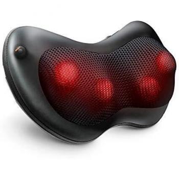 Cuscino Massaggiante Nero Naipo Shiatsu 3D con Funzione Calore