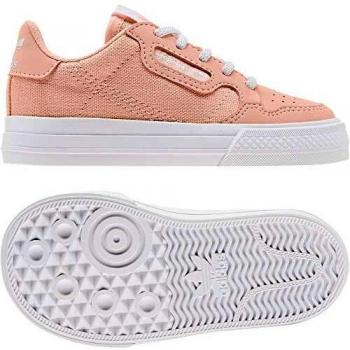 ADIDAS ZAPATILLAS CONTINENTAL VULC EL I NIÑOS CORAL Y BLANCO