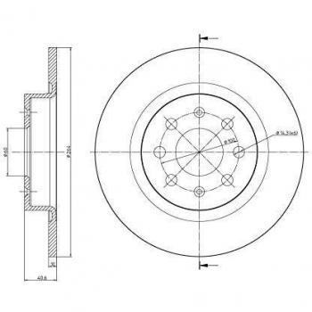 Disque de frein 264 mm Metelli 23-0857C