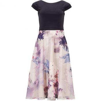 Robe cocktail bleu style Swing 42