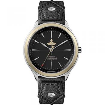 Vivienne Westwood Elcho Leather Strap Watch VV255SGBK