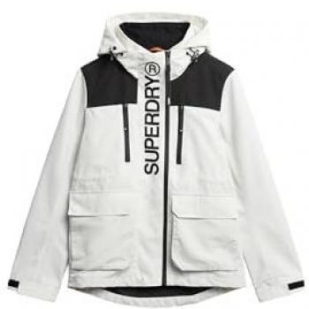 Superdry Womens Windbreaker Ultimate – Off White / Black, XS