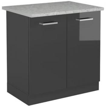 Antracite Lucido Mobile Lavello Cucina R-Line 80 cm PL Marmo