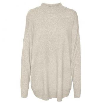 Vero Moda Strickpullover »VMPLAZA LS HIGHNECK LONG PULLOVER GA BOO«