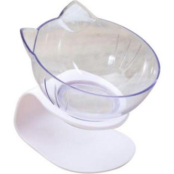 Dual-Function Transparent Bowl for Cats and Dogs