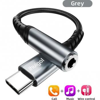 Ihuigol Type-C to 3.5mm Audio and Charging Adapter