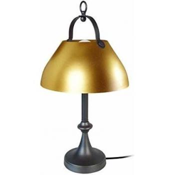 Lampe de table cloche barre acier 29,5x29x57 cm