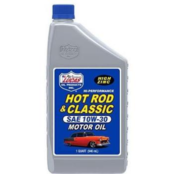 Lucas Oil Classic Car/Hot Rod Engine Oil, 1 Quart, 10W-30 Viscosity