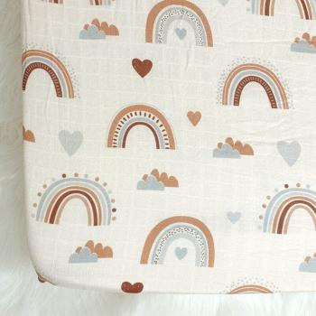 Floral Cotton Crib Sheet 70x130cm