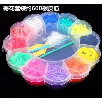 Banda elástica de telar para pulsera navideña