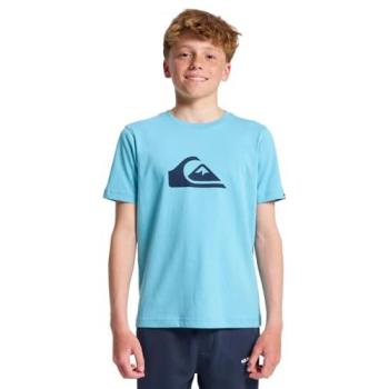 Quiksilver Ev Comp Logo Jungen‑Tee 8-16 – Blau – 16 – Baumwollmaterial