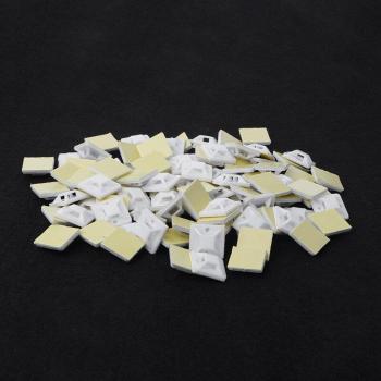 Attache câble 100 unités 20×20 mm – Pince adhésive