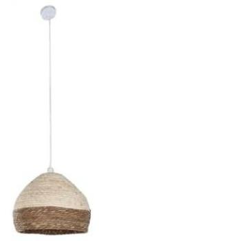 Lámpara techo Home ESPRIT 50 W, Marrón Natural, 38×38×28 cm