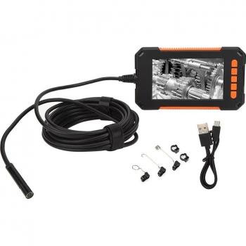 P40 1080P Industrial Endoscope with 8 LED Lights, Waterproof, 4.3in Screen, 8mm Diameter