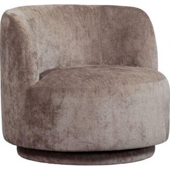 Fauteuil Tissu Doux Taupe 81x80x72 cm