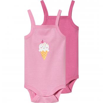 Pack de 2 bodies bébé couleur rose