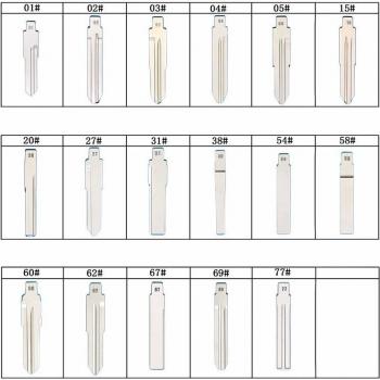 5PCS Car Key Blanks Compatible with HU39 HY22 ISU5 HYN11 HU58 FO38 HU64 NSN14 NE66