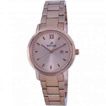 Edelstahl Roségold-Uhr für Frauen – Westar 40245 PPN 609