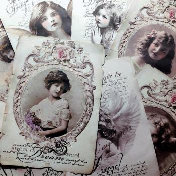 Antique Style Scrapbooking Material