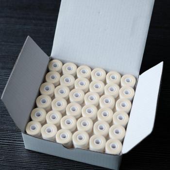Fil de Couture en Polyester 144 m 110 pcs Blanc Type L 75D/2
