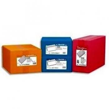 Kit de 500 pochette kraft 162×229 mm, 90 g, autocollant Marron