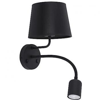 Éclairage Contemporain Noir avec Lampe de Chevet