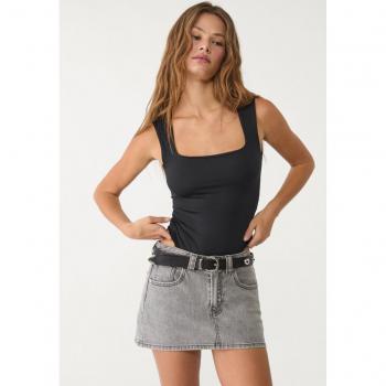 Sotto Veste Stradivarius Nero S Poliammide Quadrata