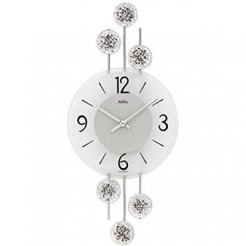 AMS 52×5×453 cm Classic Silver Clock