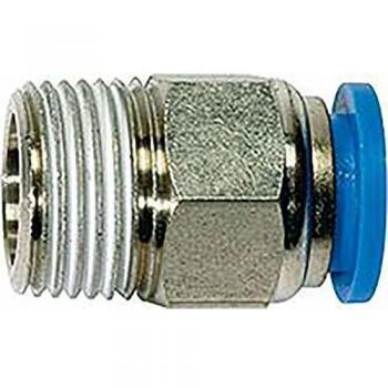 Raccord droit plastique/laiton R 1/8 a