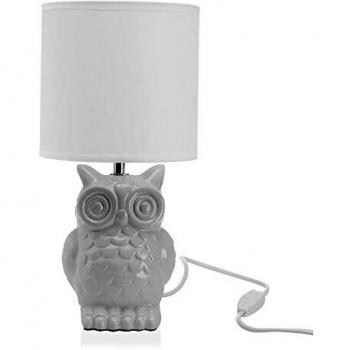 Eulen‑Design Keramik-Tischlampe – 16 × 16 × 32,5 cm