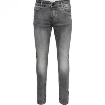 Only & Sons Men's 28 Grey Denim Slim Jeans